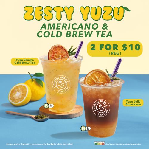 The Coffee Bean & Tea Leaf - 2 for $10 Yuzu Series