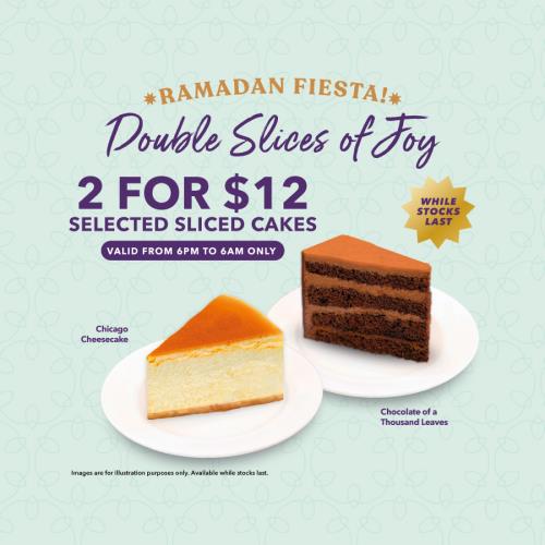 The Coffee Bean & Tea Leaf - 2 for $12 Sliced Cakes