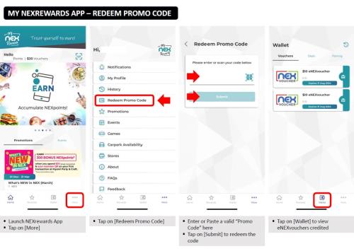 Promo code APP_NEXREWARDS