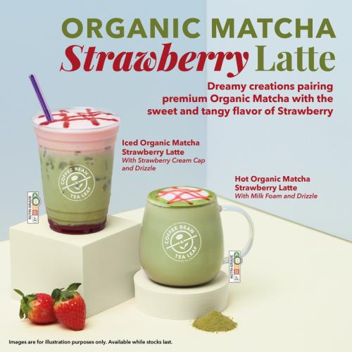The Coffee Bean & Tea Leaf - Organic Matcha Strawberry Latte