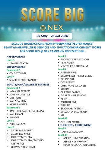 Non-Participating Listing_SCORE BIG AT NEX