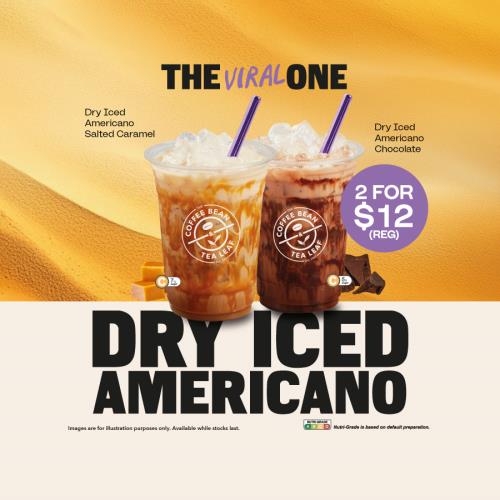 The Coffee Bean  Tea Leaf - 2 for $12 Dry Iced Americano
