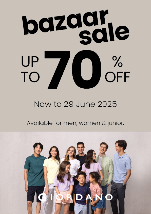 Giordano NEX June Atrium Bazaar Sale EDM-A4 Poster