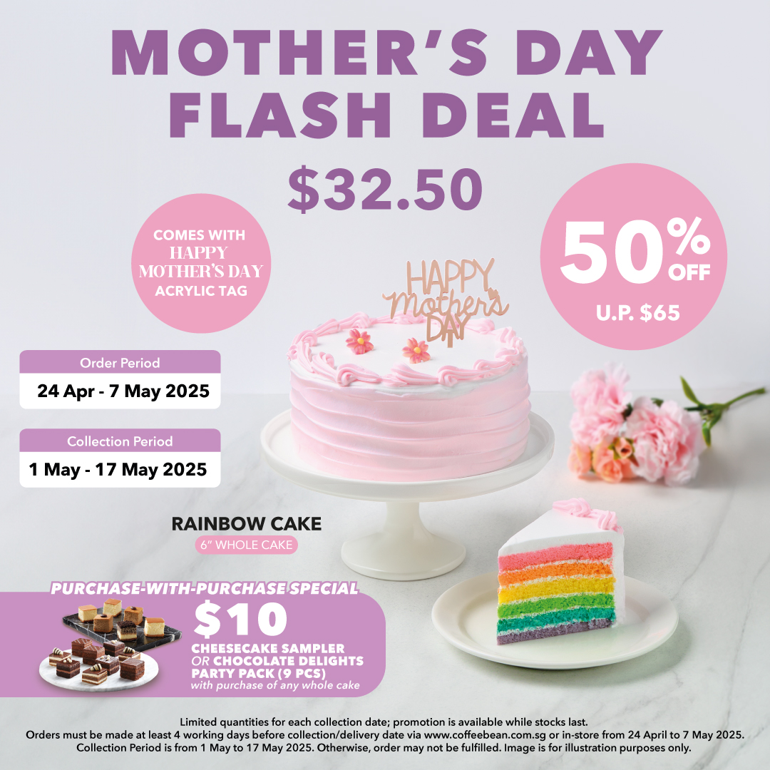 The Coffee Bean & Tea Leaf - Mother's Day Flash Deal