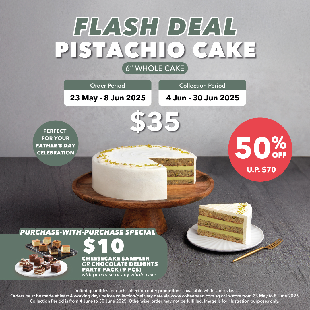 The Coffee Bean & Tea Leaf - Pistachio Cake