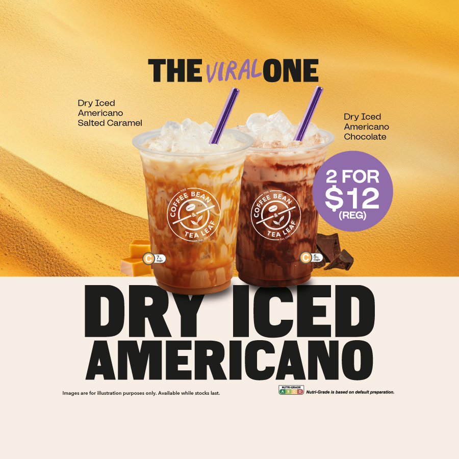 The Coffee Bean  Tea Leaf - 2 for $12 Dry Iced Americano