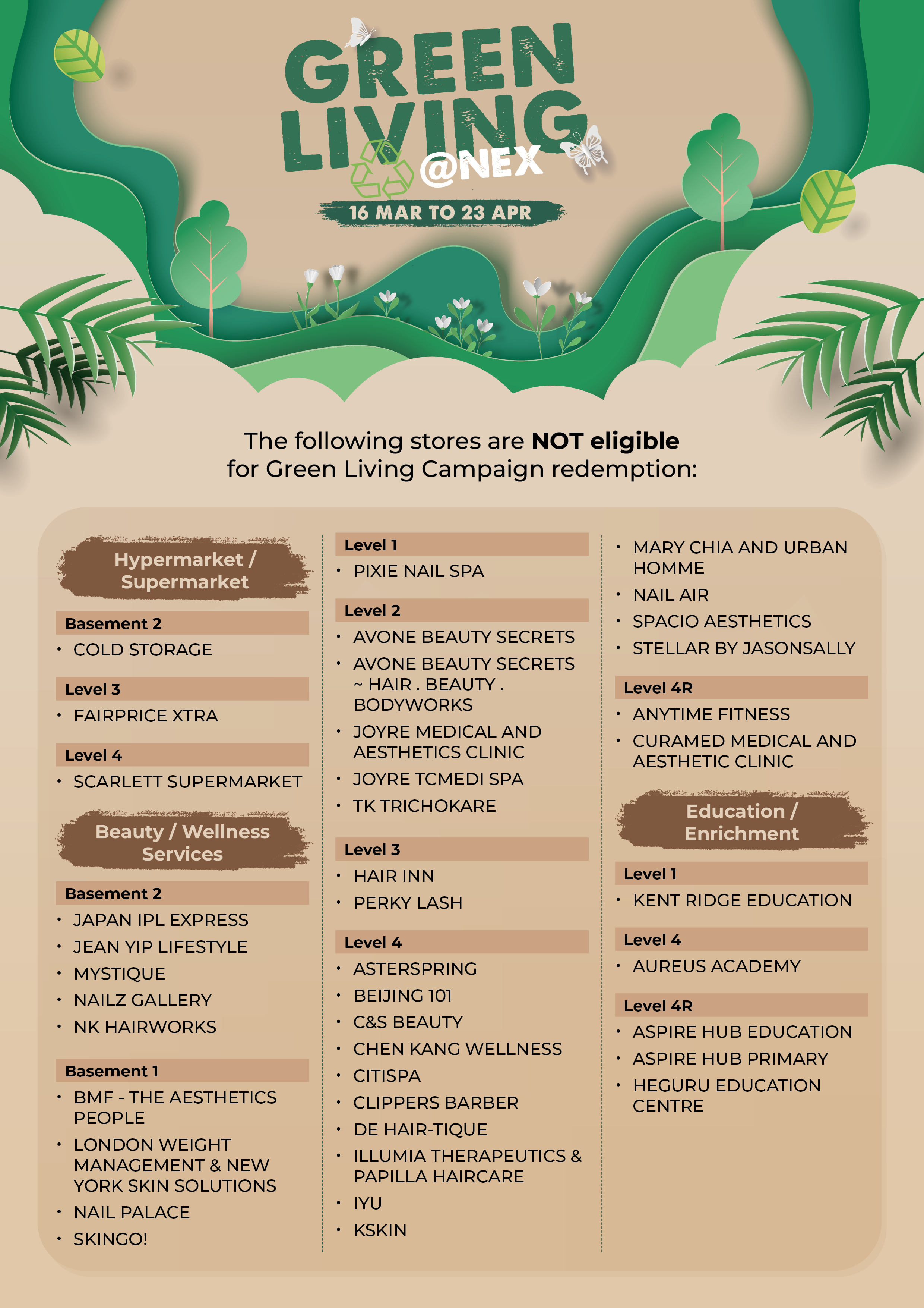GreenCampaign2023_Non-EligibleStoresList