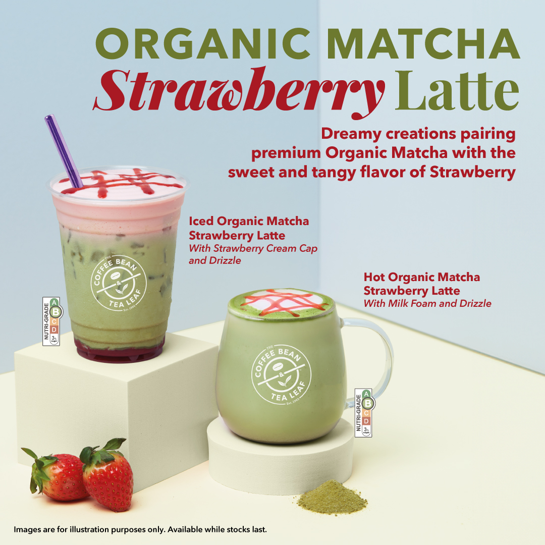 The Coffee Bean & Tea Leaf - Organic Matcha Strawberry Latte