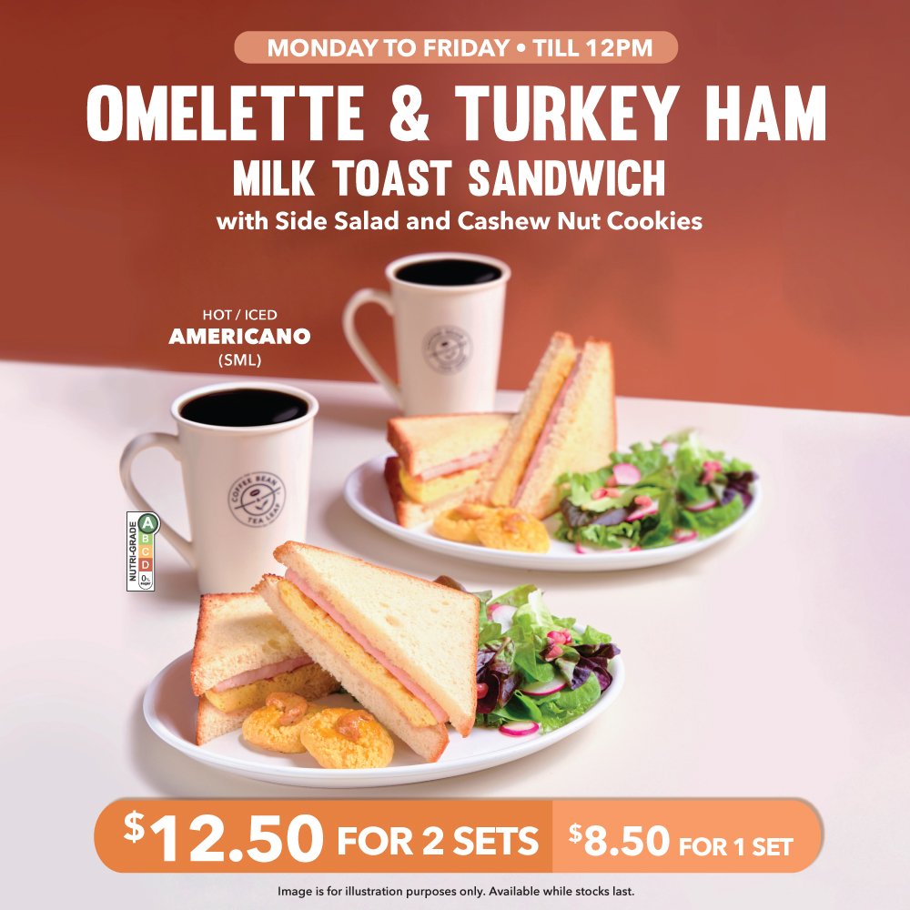 The Coffee Bean & Tea Leaf - Feb Weekday Breakfast Set